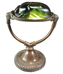 Scarab Glass Lamp & Shade